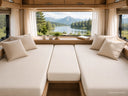 2x Single Bed + Center Piece Spannbetttuch-Set