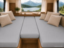 2x Single Bed + Center Piece Spannbetttuch-Set