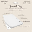 French Bed left Spannbetttuch