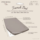 French Bed left Spannbetttuch