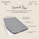 French Bed left Spannbetttuch