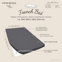 French Bed left Spannbetttuch